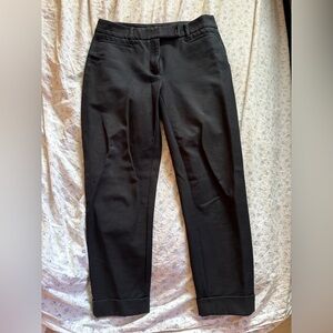 Ann Taylor Loft Cropped Slim Trouser in Black